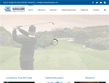 Tablet Screenshot of clevelandshoulder.com